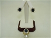 Lady's Sapphire & Diamond Ring And Earring set