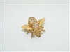 14k Yellow Gold Bee Diamond Pin