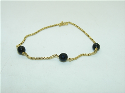 Black Espinal Yellow Gold Bracelet