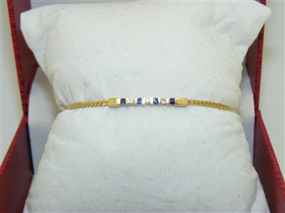 Yellow Gold Sapphire Bracelet