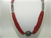 Unique Coral Beaded Necklace