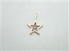 14k Yellow Gold Diamond Star Pendant