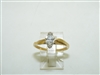 14k Yellow Gold Solitary Diamond Ring