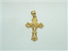 1k Yellow gold Cross Pendant