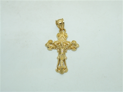 1k Yellow gold Cross Pendant