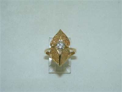 Gorgeous Diamond 14k Yellow Gold Ring