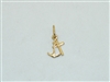 18k Yellow Gold Cross And Anchor