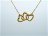 18k Yellow Gold tiffany & Co Heart necklace