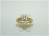 18k Yellow Gold Diamond Rose Ring