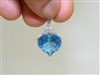 Beautiful Heart Shape Natural Blue Topaz Pendant