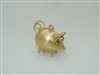 Beautiful Vintage 18k Yellow gold Piggy Charm