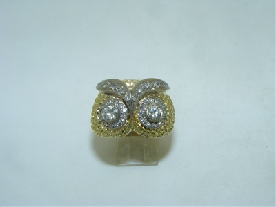 BEAUTIFUL Diamond Owl ring