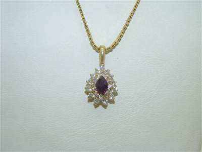 Beautiful Diamond And Ruby Necklace