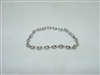 14k White gold Fancy Chain Bracelet