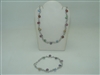 Beautiful Diamond Multicolor Stone Necklace and Bracelet set
