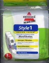 Bissell Bag Paper Style 1 3550 3pk Upright Micro