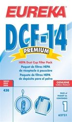 Eureka DCF10 / DCF14 HEPA Dust Cup Filter 1 Pack (62731) (627312)