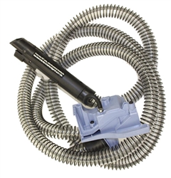 HOOVER HOSE W/TRUNNION CLEAR WITH BLUE TRIM 304335001