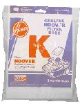 Hoover K Standard Bag Pkg of 3