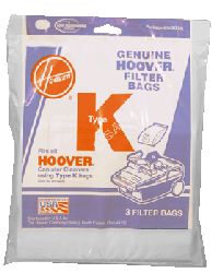 Hoover K Standard Bag Pkg of 3