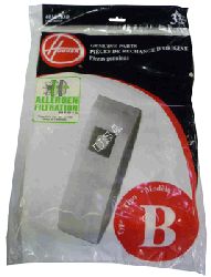 Hoover "B" Type Allergen Paper Bag  3 Pack  4010109,4010103B