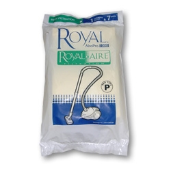 ROYAL TYPE P BAG 7 pack + 1 inlet filter 1 exhaust  AR10120, Royal Part Number AR10120