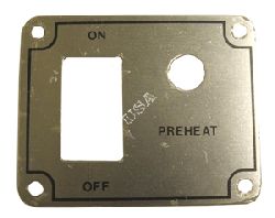 Preheat Switch Plate