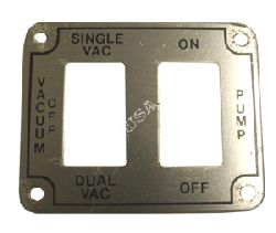 Vac Pump Switch Plate