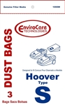 Hoover Bag Allergen 3 Pack Style S Envirocare