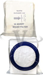 Pro Team Aggresor Bag Paper 10 Qt Micro Filter