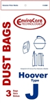 Hoover Bag Paper Type J Slimline Portable 3 Pack