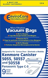 Kenmore Bag Paper 5055/C5 MicroFiberStyle C 9 Pack