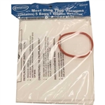 Shop Vacuum Bag Paper With Rubber Band 5 pack