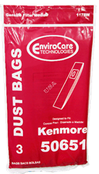 Kenmore Bag Paper 50651 WP NSS 3 pack Replacement