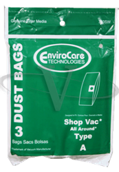Shop Vacuum Bag Paper Type A Envirocare