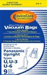 Panasonic Paper Bag Style U6 9 Pack 816-9