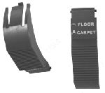 Carpet Floor Pedal Gray