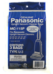 Panasonic Paper Bag Type U/U3 2 Ply 3 Pack MC-115P