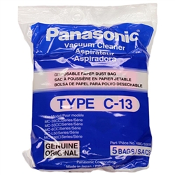 Panasonic Paper Bag Type C-13 5pk, AMC-S5EP,P-1400