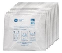 Hoover CH32008 Hushtone Canister HEPA Bags 10 Pack  AH10363