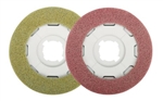 SEBO Disco Polishing Pads (2 Pads) for Poor Surface Prep (Red) and Restoring Gloss Finish (Yellow) 3286ER40