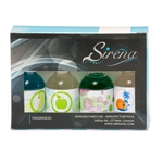 Sirena Vacuum Fragances (4) 1.6oz Bottles, Fresh Apples, Eucalyptus, Pine, Tropical Breeze.