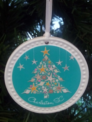 Ceramic Starry Starfish Night Ornament
