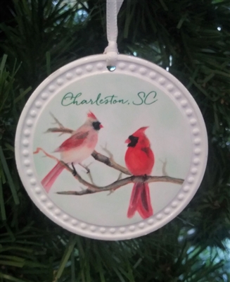 Ceramic Cardinal Ornament