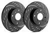 FRONT PAIR - Diamond Slot Rotors With Black ZRC Coating - D55-054-BP