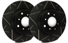 REAR PAIR - Peak Slotted Rotors With Black ZRC Coating - V55-2185-BP