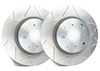 REAR PAIR - Peak Slotted Rotors With Silver ZRC Coating - V55-2185-P