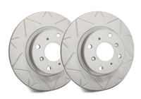 REAR PAIR - Peak Slotted Rotors With Gray ZRC - V55-2185