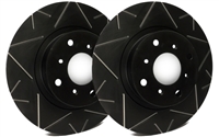 FRONT PAIR - Peak Series Rotors With Black ZRC Coating - V01-3146-BP