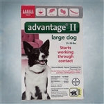Advantage II Red (Dogs 21-55 lbs)  6 pack